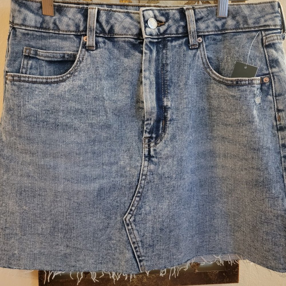 Wild Fable Denim Cutoff Mini Skirt NWT